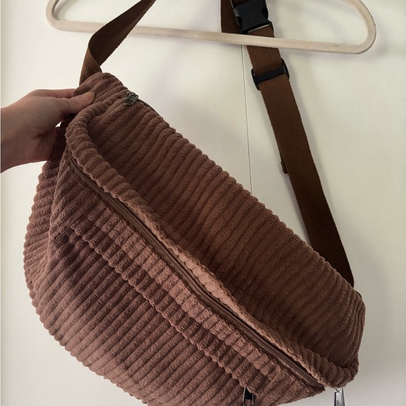 Handbags - Brown Corduroy bum Bag